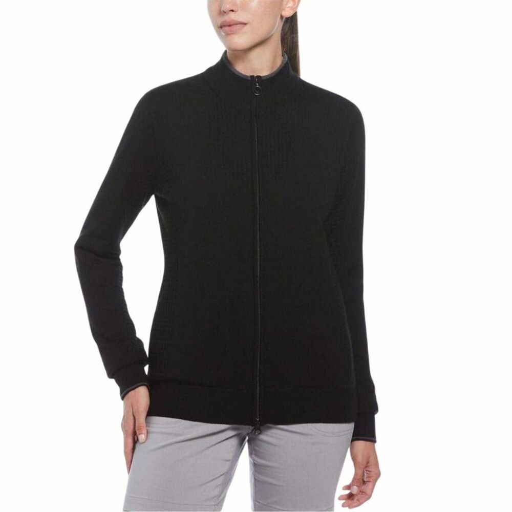 Callaway Womens/Ladies Wool Mock Neck Regular Sweatshirt / Black Ink